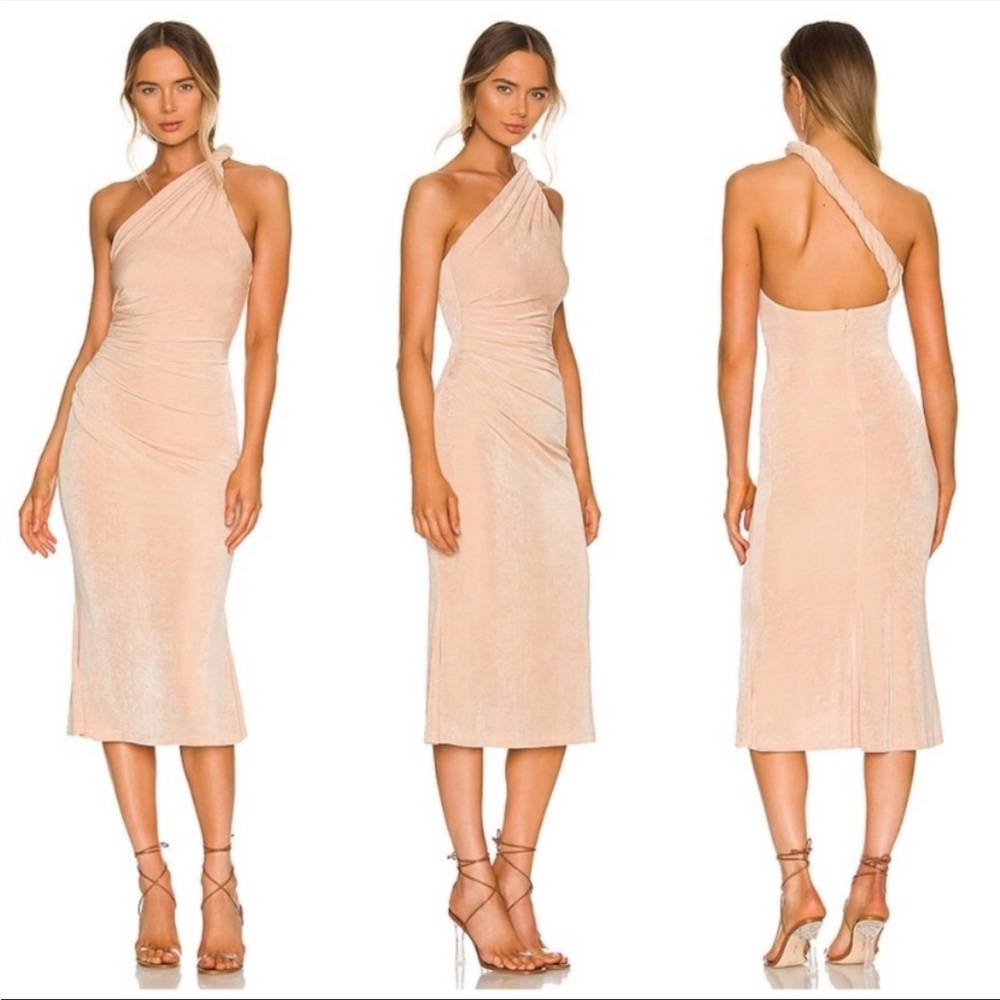 Misha DUNE MIDI DRESS - ROSE